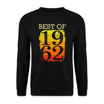Best of 1962 Geburtstag 60 Jahre 60. Geburtstag - Unisex Pullover - Schwarz - Vorne - Alina (178cm) & Michal (187cm)