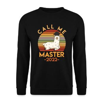 Master 2022 - Unisex Pullover - Schwarz - Vorne - Alina (178cm) & Michal (187cm)