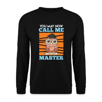 Master Master Owl Master 2022 - Sweat-shirt Unisexe - noir - Devant - Alina (178cm) & Michal (187cm)