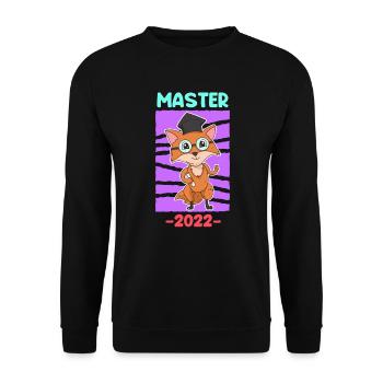 Master Abschluss 2022 Master - Unisex Pullover - Schwarz - Vorne - Alina (178cm) & Michal (187cm)