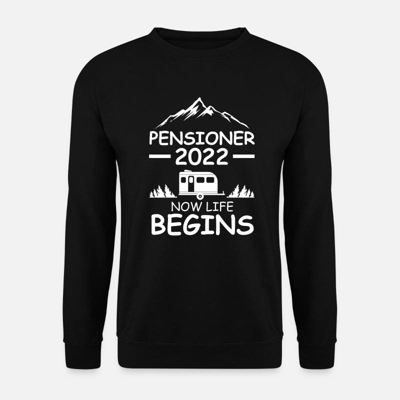 Retraité 2022 Campeur retraité - Sweat-shirt Unisexe - noir