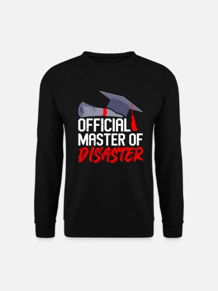 Offizieller Master of Disaster Master Abschluss - Unisex Pullover - Schwarz
