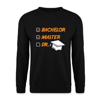 Master 2022 Master Hut Master Degree - Sweat-shirt Unisexe - noir - Devant - Alina (178cm) & Michal (187cm)