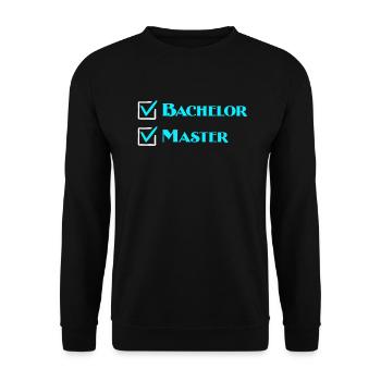 Master 2022 Master Abschluss - Unisex Pullover - Schwarz - Vorne - Alina (178cm) & Michal (187cm)