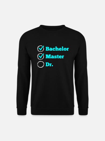 Master Checkliste Master Abschluss 2022 - Unisex Pullover - Schwarz