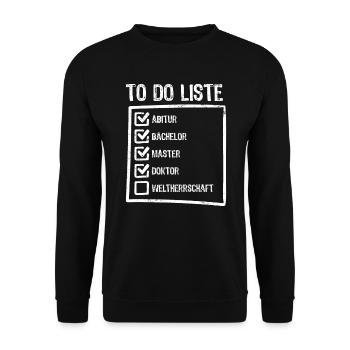 Thèse de doctorat Doctorat Docteur - Sweat-shirt Unisexe - noir - Devant - Alina (178cm) & Michal (187cm)