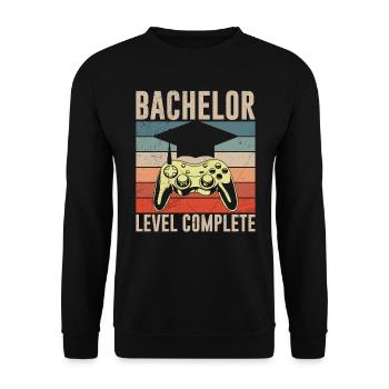 Niveau Bachelor Baccalauréat complet - Sweat-shirt Unisexe - noir - Devant - Alina (178cm) & Michal (187cm)