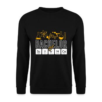 Baccalauréat ès sciences Chimiste Chimie Baccalauréat - Sweat-shirt Unisexe - noir - Devant - Alina (178cm) & Michal (187cm)