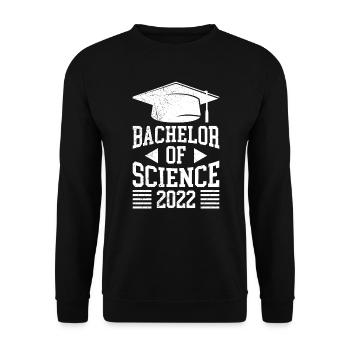Bachelor of Science Bachelor Bachelor's Degree - Unisex Sweatshirt - black - Front - Alina (178cm) & Michal (187cm)