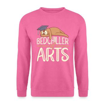 Bedchiller of Arts Bachelorabschluss Bachelor - Unisex Pullover - Pink - Vorne