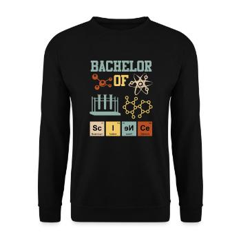 Bachelor Chemie Bachelor of Science - Unisex Pullover - Schwarz - Vorne - Alina (178cm) & Michal (187cm)