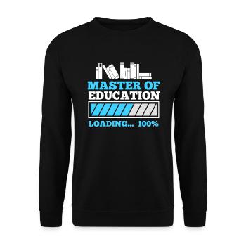 Master of Education Master's Degree 2022 - Unisex Sweatshirt - black - Front - Alina (178cm) & Michal (187cm)
