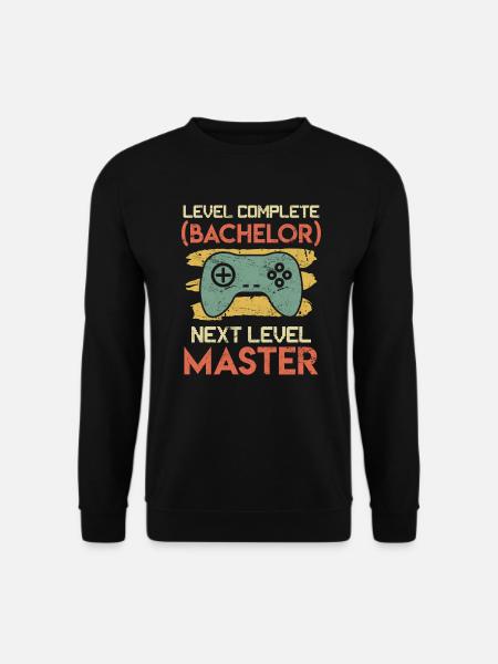 Bachelor Level complete next Level Master - Unisex Pullover - Schwarz