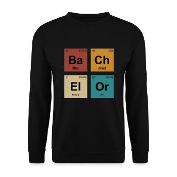 Bachelorabschluss Bachelor of Science Bachelor - Unisex Pullover - Schwarz - Vorne - Alina (178cm) & Michal (187cm)