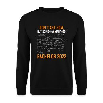 Bachelor Abschluss 2022 Bachelor - Unisex Pullover - Schwarz - Vorne - Alina (178cm) & Michal (187cm)