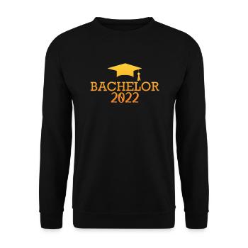 Bachelor Abschluss 2022 Bachelor Hut Bachelor - Unisex Pullover - Schwarz - Vorne - Alina (178cm) & Michal (187cm)