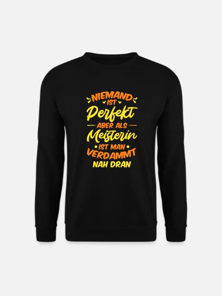 Meister Meisterin Meisterprüfung bestanden - Unisex Pullover - Schwarz