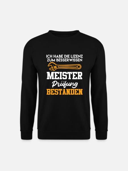 Meister Meisterprüfung Kfz Meister - Unisex Pullover - Schwarz