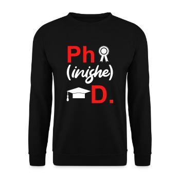 Disputation 2022 Doctoral Thesis - Unisex Sweatshirt - black - Front - Alina (178cm) & Michal (187cm)
