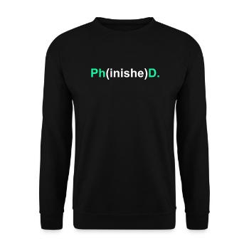 Doctorate 2022 Doctor - Unisex Sweatshirt - black - Front - Alina (178cm) & Michal (187cm)