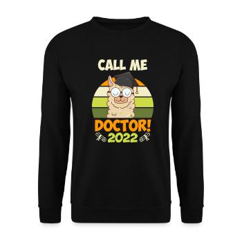 Dissertation Doctorate 2022 Doctoral Thesis - Unisex Sweatshirt - black - Front - Alina (178cm) & Michal (187cm)