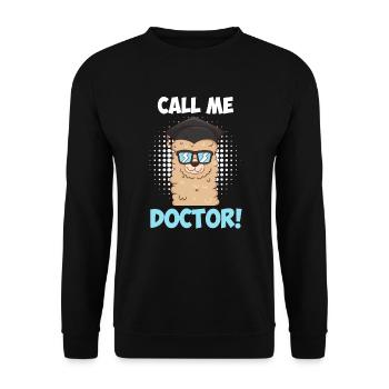 Doctorat 2022 Thèse de doctorat Disputation - Sweat-shirt Unisexe - noir - Devant - Alina (178cm) & Michal (187cm)