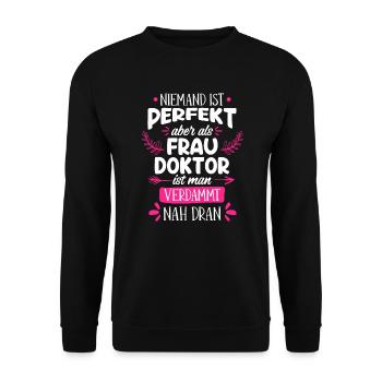 Doctorat Presque Parfait Docteur 2022 - Sweat-shirt Unisexe - noir - Devant - Alina (178cm) & Michal (187cm)