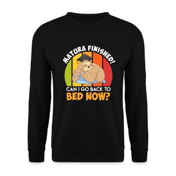 Matura 2022 - Unisex Sweatshirt - black - Front - Alina (178cm) & Michal (187cm)