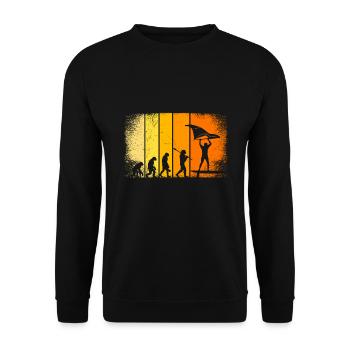 Wing Surfer Wing Foiler Evolution Wing Foil - Unisex Sweatshirt - black - Front - Alina (178cm) & Michal (187cm)