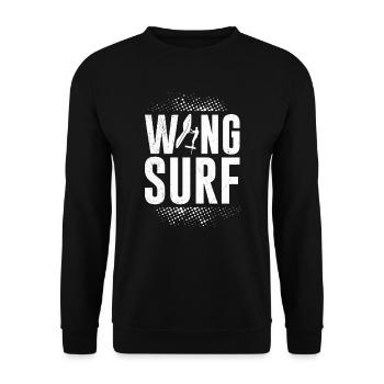 Wing Surf Wing Foiler Wing Foil - Unisex Sweatshirt - black - Front - Alina (178cm) & Michal (187cm)