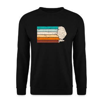Wing Surf Wing Foil Wing Foiler - Unisex Sweatshirt - black - Front - Alina (178cm) & Michal (187cm)