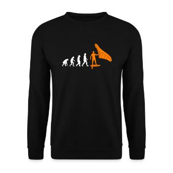 Wing Foil Evolution Wing Surf Monkey Wingfoil - Unisex Sweatshirt - black - Front - Alina (178cm) & Michal (187cm)