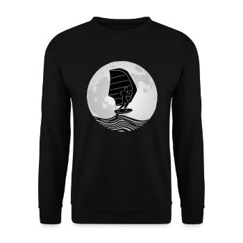 Vollmond Wing Foiler Wingsurf Wing Foil - Unisex Pullover - Schwarz - Vorne - Alina (178cm) & Michal (187cm)