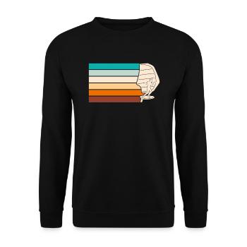 Wing Surf Wing Foil Wing Foiler - Unisex Sweatshirt - black - Front - Alina (178cm) & Michal (187cm)