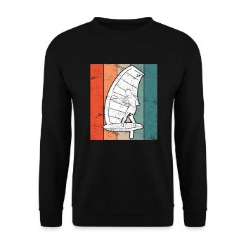 Feuille d’aile - Sweat-shirt Unisexe - noir - Devant - Alina (178cm) & Michal (187cm)