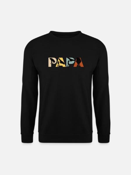 Wing Foil Dad Wing Surf Dad Wingfoil - Unisex Pullover - Schwarz