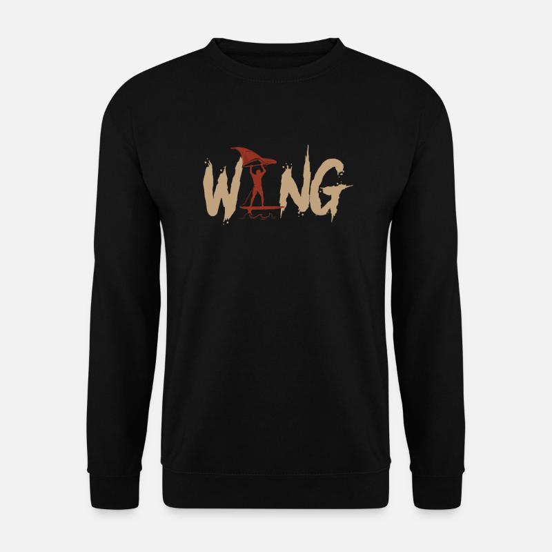 Wing Foiling Wing Surf Wing Foil Wingfoil - Unisex Pullover - Schwarz