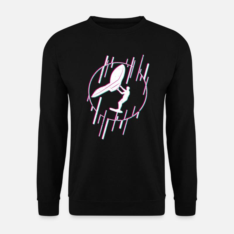 Wing Foil Wingfoil Wingsurf Wing - Unisex Sweatshirt - black