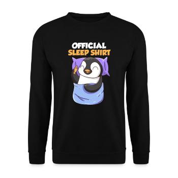 Chemise de couchage pour enfants Penguin Chemise de couchage officielle - Sweat-shirt Unisexe - noir - Devant - Alina (178cm) & Michal (187cm)