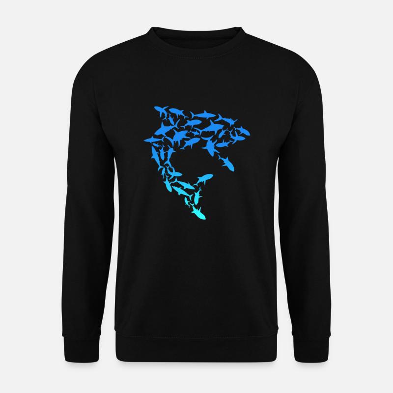 Shark Swarm Save the Sharks - Unisex Sweatshirt - black