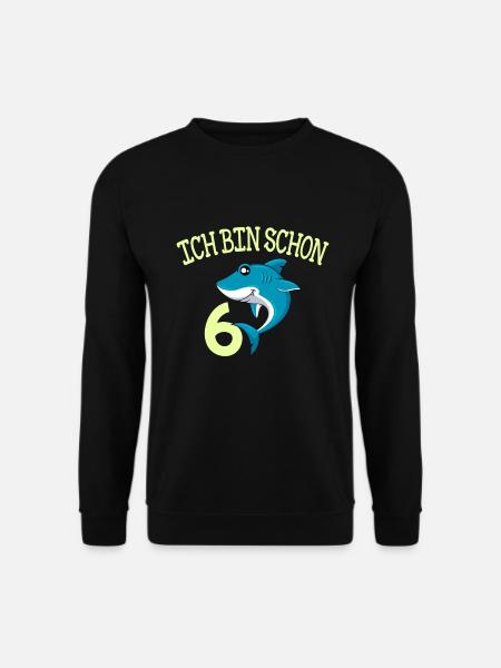 6. Geburtstag 6 Jahre Kindergeburtstag Junge - Unisex Pullover - Schwarz
