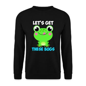 Let's get these Bugs Frog Programmer - Unisex Sweatshirt - black - Front - Alina (178cm) & Michal (187cm)