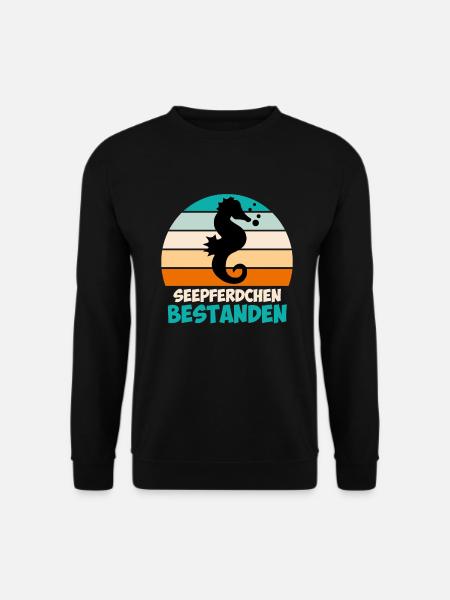 Seepferdchen Abzeichen - Unisex Pullover - Schwarz