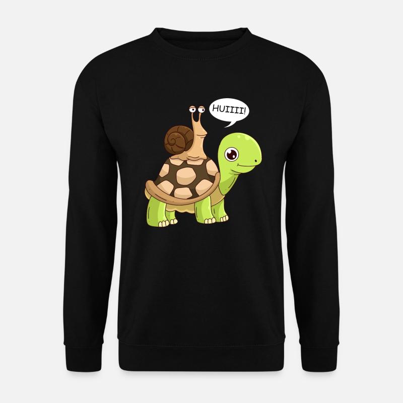 Sarcasme Speed Wheee! Escargot - Sweat-shirt Unisexe - noir