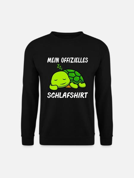 Mein offizielles Schlafshirt Schildkröte - Unisex Pullover - Schwarz