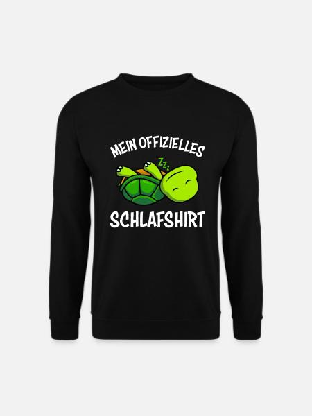 Schildkröten Schlafshirt offizielles Schlafshirt - Unisex Pullover - Schwarz