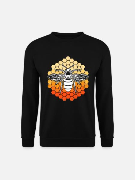 Bee on honeycombs Beekeeper - Unisex Sweatshirt - black