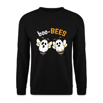 Boo-Bees Stop Staring Bees Women - Unisex Sweatshirt - black - Front - Alina (178cm) & Michal (187cm)