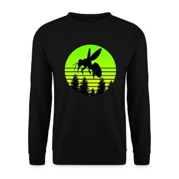 Bee Beekeeper - Unisex Sweatshirt - black - Front - Alina (178cm) & Michal (187cm)