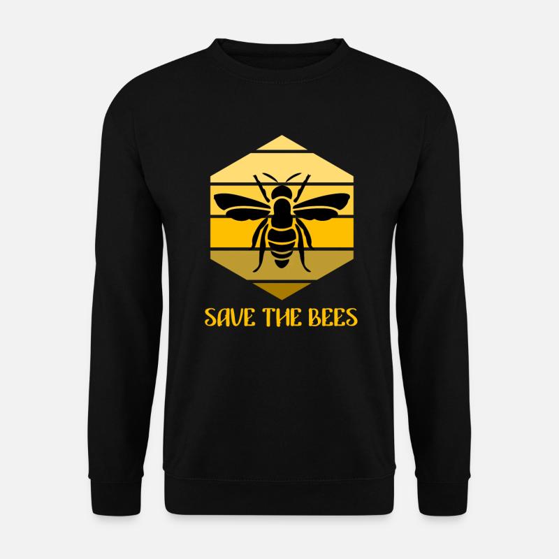 Save the Bees - Unisex Pullover - Schwarz